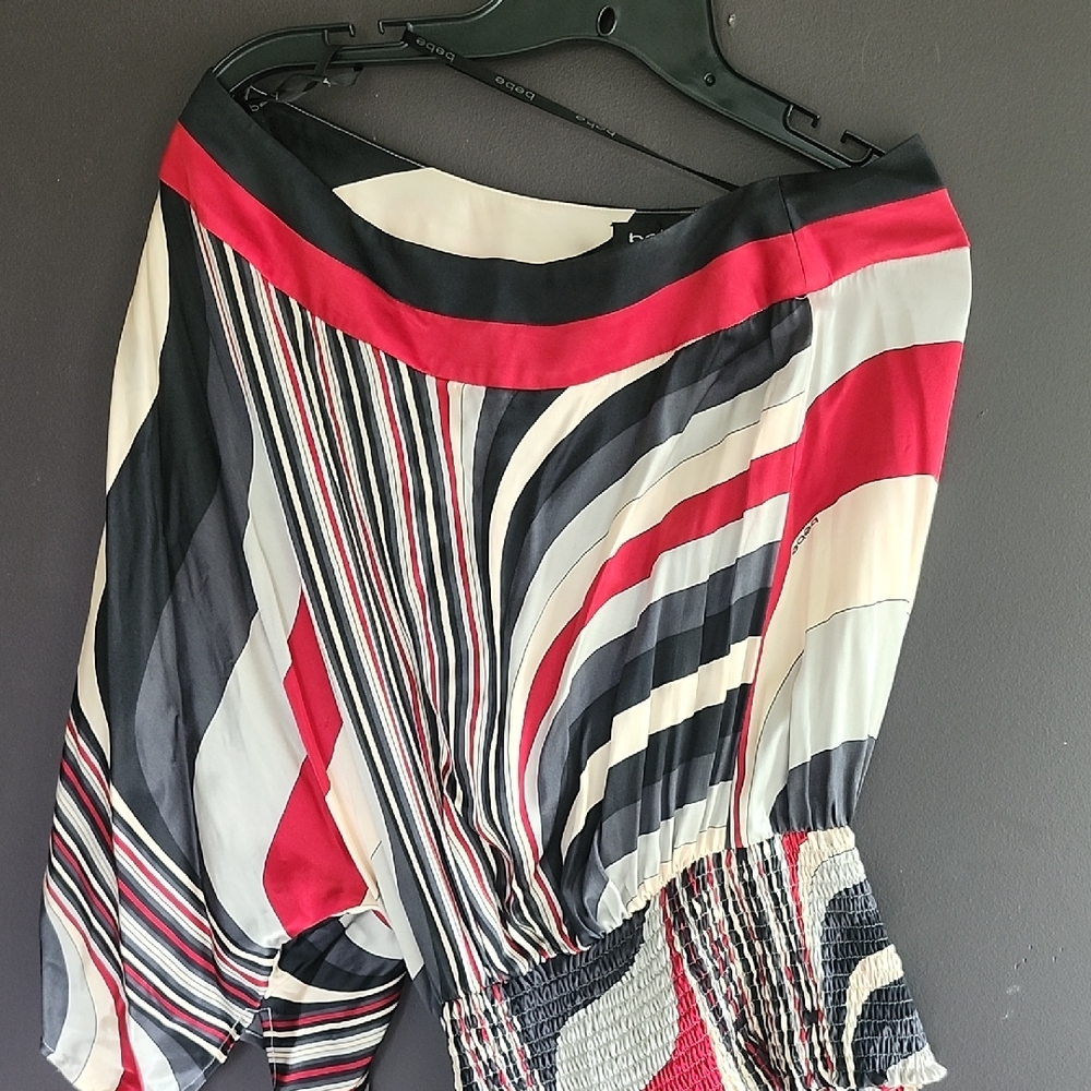 Bebe Multicolor Striped Top